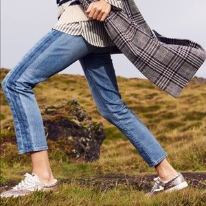 Madewell Two-tone High-rise Slim Boy Jean